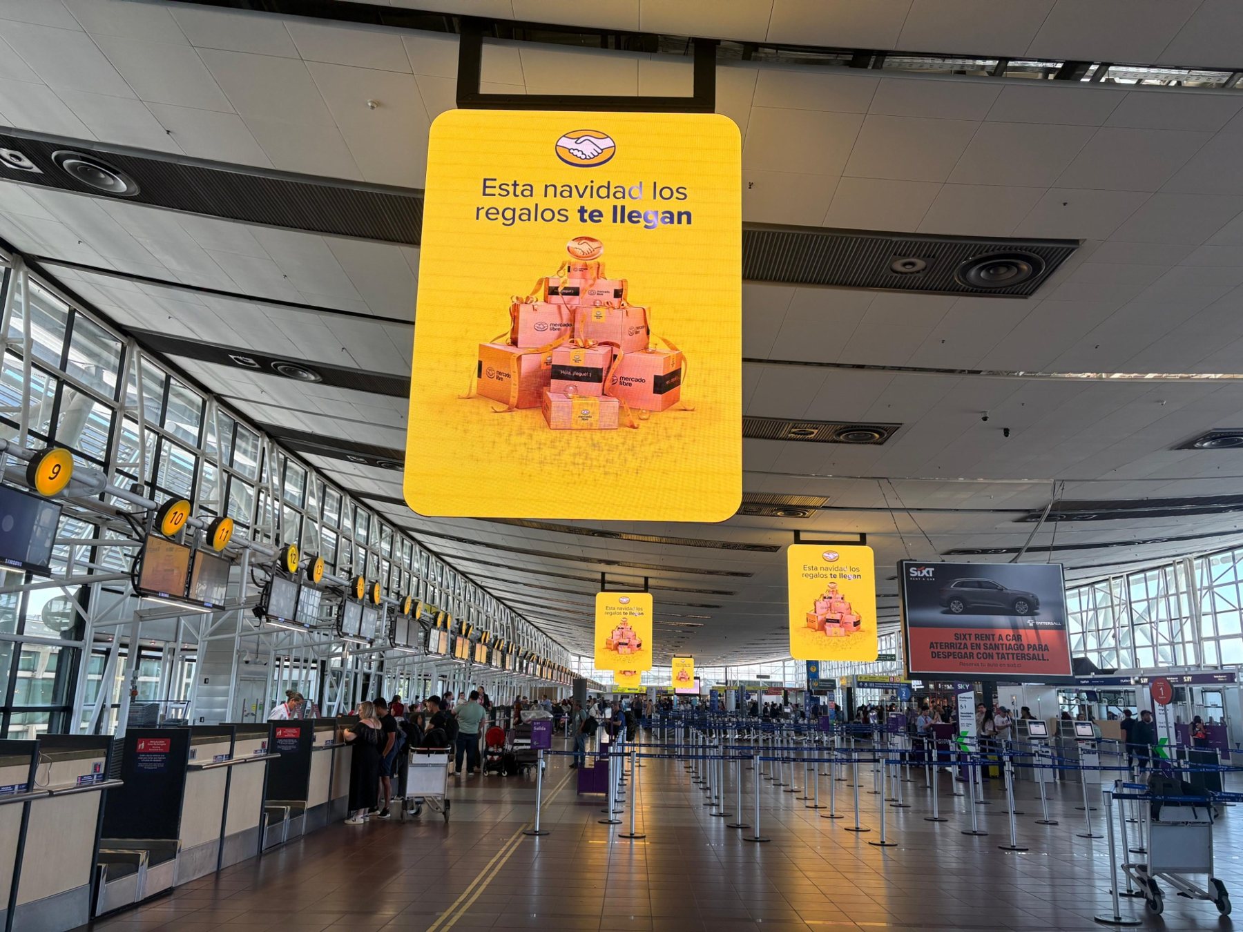Hall principal, Aeropuerto de Santiago